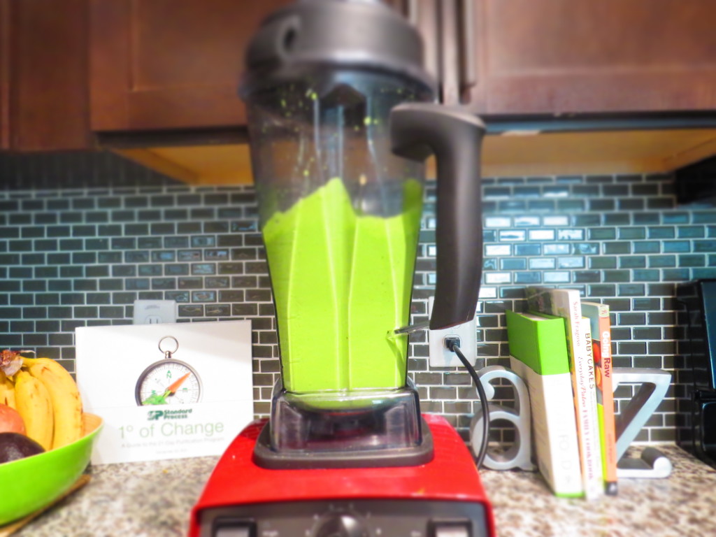 Blended Green Smoothie in my kitchen
